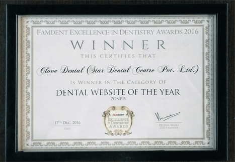 Famdent Excellence In Dentistry Awards 2016